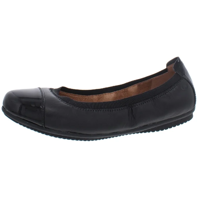Air Cushion Sneakers Josef Seibel Womens Pippa Leather Patent Trim Ballet Flats