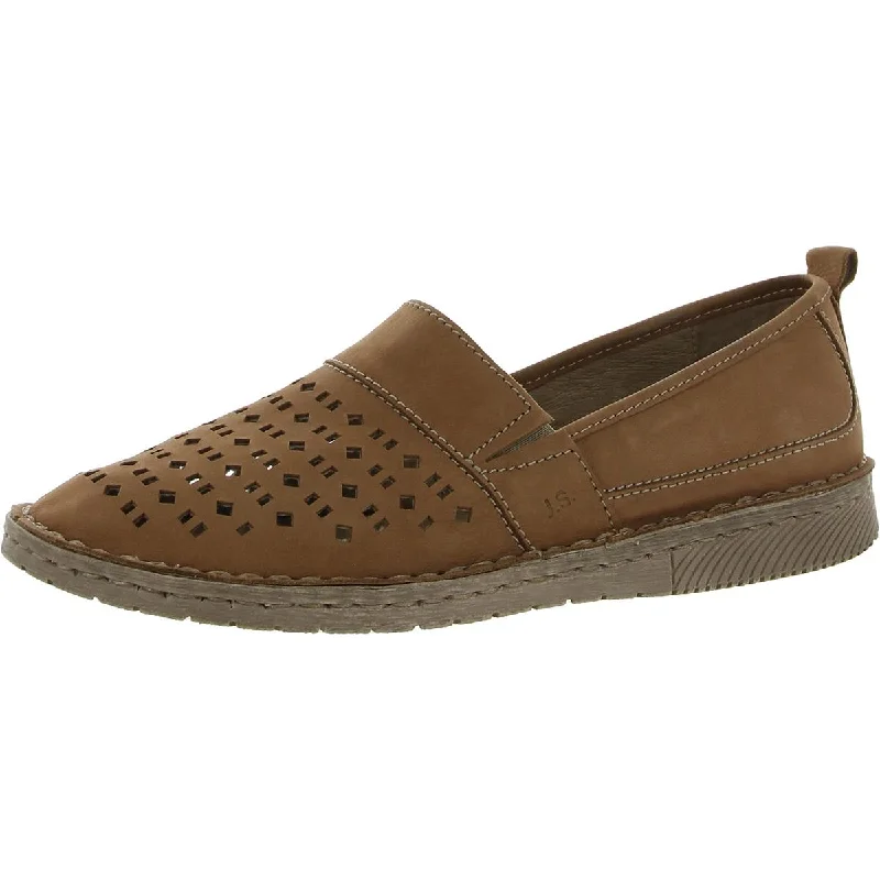 Vintage Sneakers Josef Seibel Womens Sofie 38 Leather Perforated Loafers