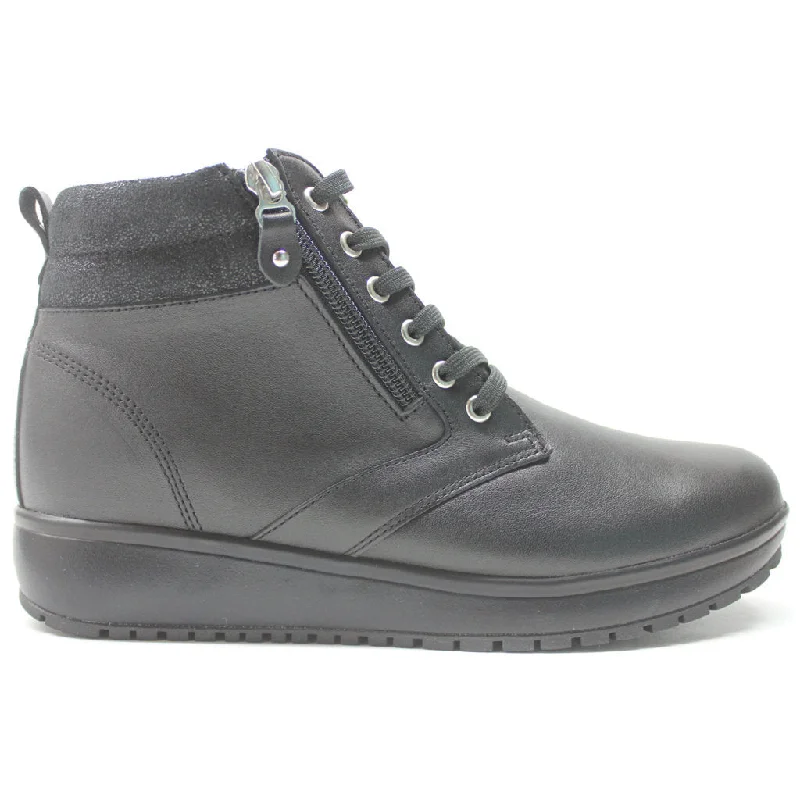 Wear-Resistant Sneakers Wilma II Full Grain Leather Women's Ankle Boots