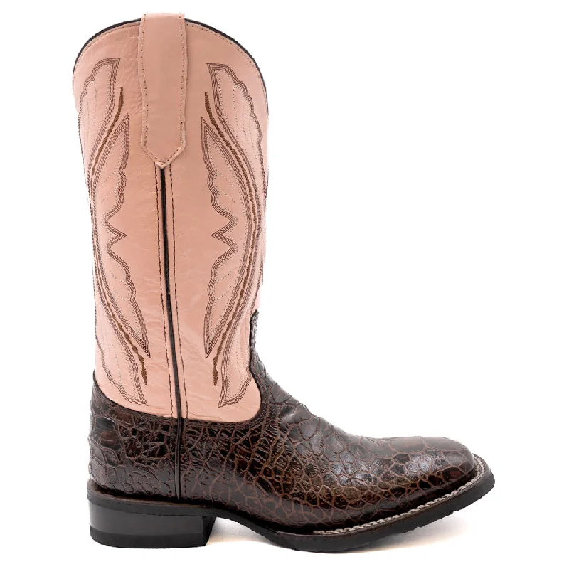 Casual Footwear Kai Sea Turtle Embroidery Square Toe Cowboy Boots