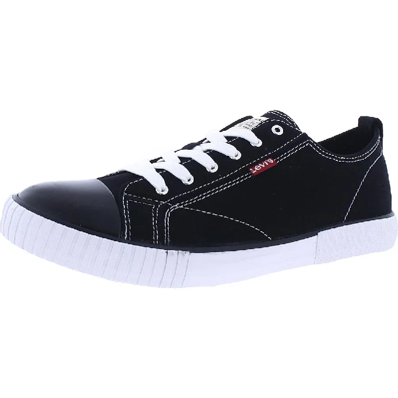 Walking Sneakers Levi's Women's Anika Canvas Low Top Lace Up Casual Fashion Sneaker
