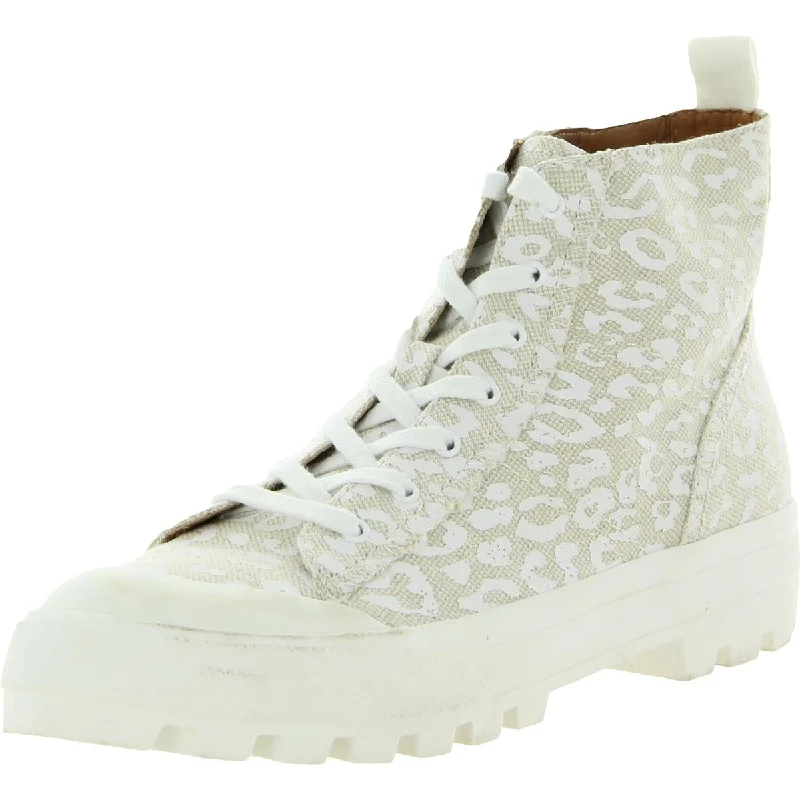 Soft Sole Sneakers Lucky Brand Women's Eisley Canvas Lugged Sole High Top Sneakers