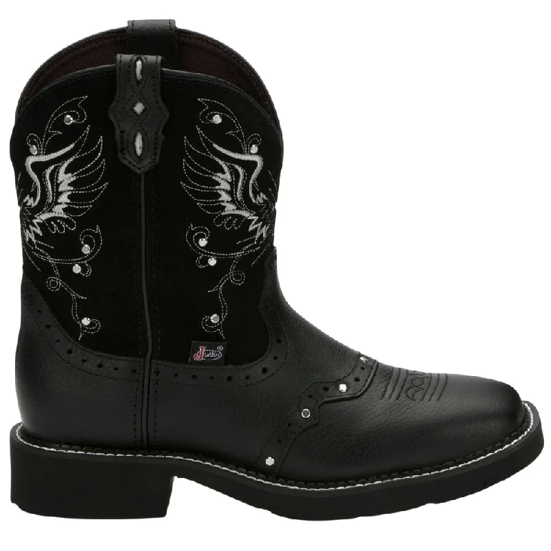 Minimalist Shoes Mandra Embroidered Studded Square Toe Cowboy Booties