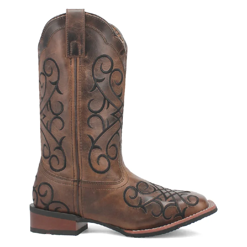 Sporty Sneakers Margo Embroidered Square Toe Cowboy Boots
