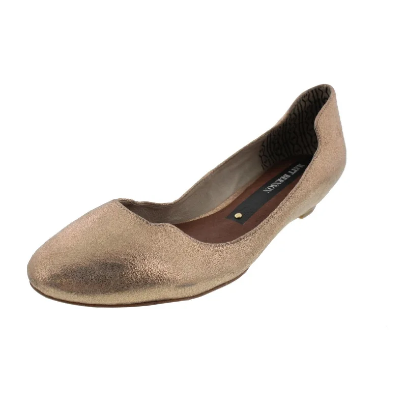 Air Cushion Sneakers Matt Bernson Womens Bhfo Leather lip On Ballet Flats