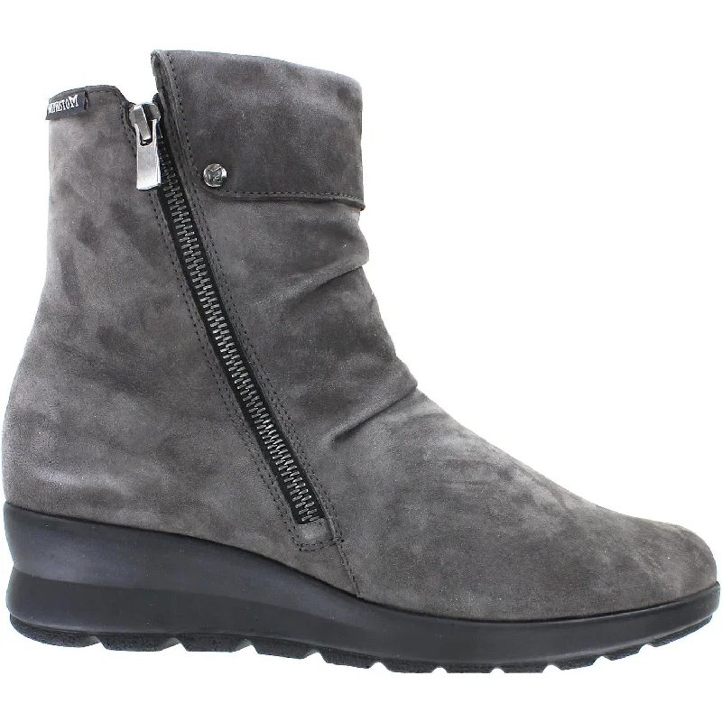 Slip-On Shoes Women's Mephisto Phila Grey Velcalf Suede