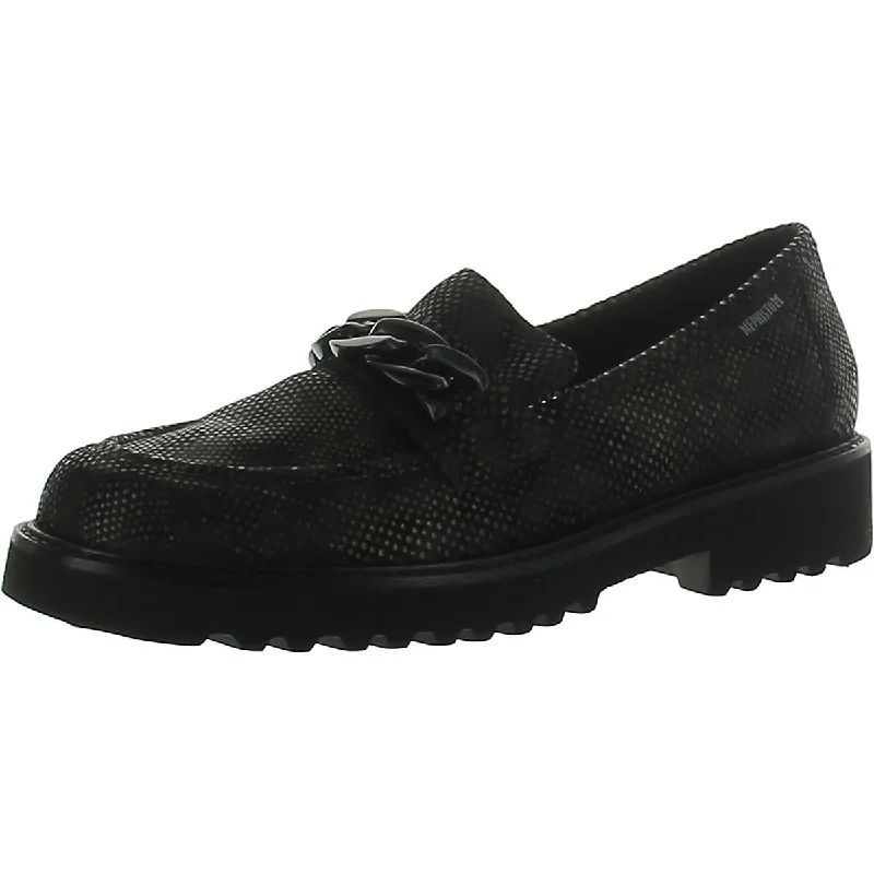 Durable Footwear Mephisto Womens Salka Suede Textured Loafers
