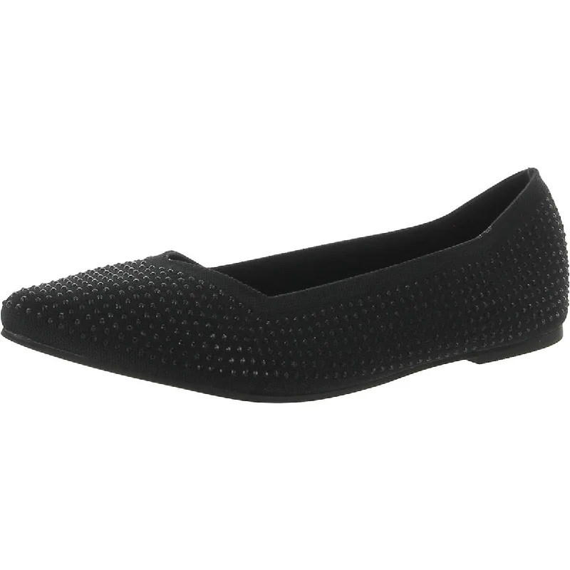 Breathable Loafers Mia Womens Calenn Pointed Toe Knit Loafers