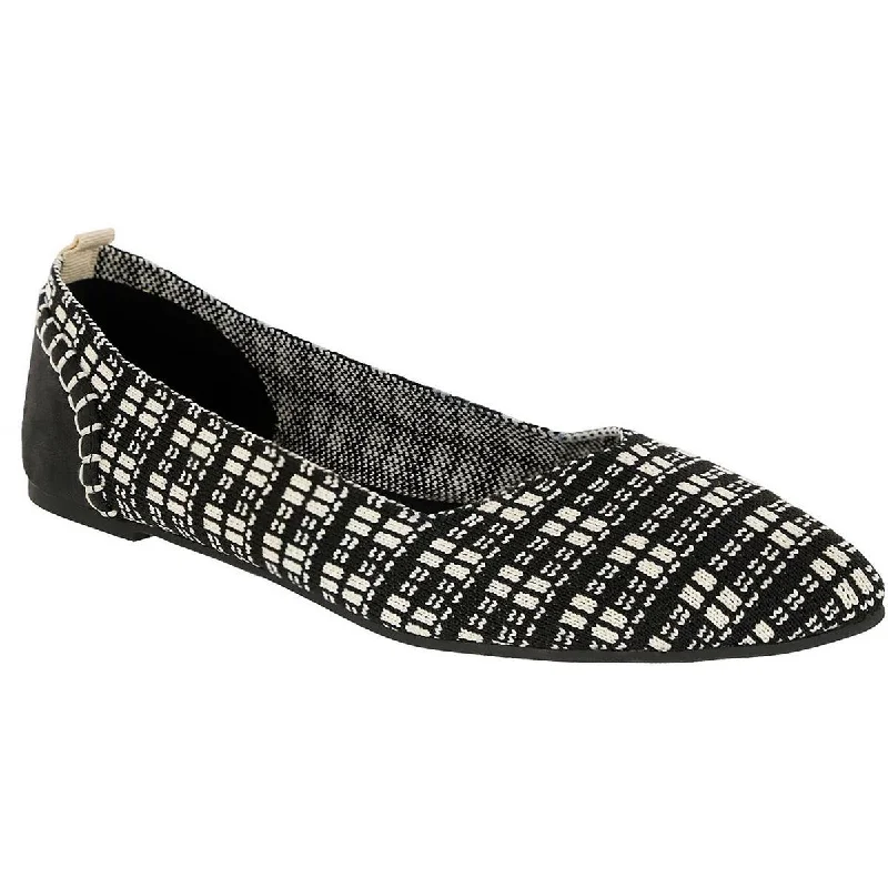 Luxury Sneakers Mia Womens Lissy Knit Pattern Ballet Flats