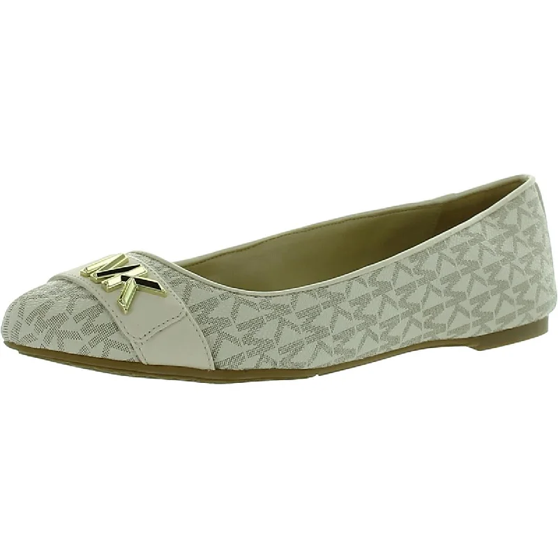 Cushion Sole Sneakers MICHAEL Michael Kors Womens Faux Leather Slip On Ballet Flats