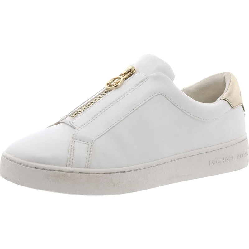 Daily Sneakers MICHAEL Michael Kors Womens Faux Leather Zipper Casual And Fashion Sneakers