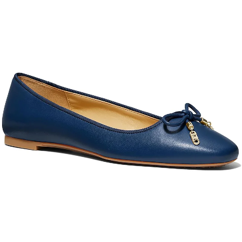Stylish Loafers MICHAEL Michael Kors Womens Nori Leather Ballet Flats