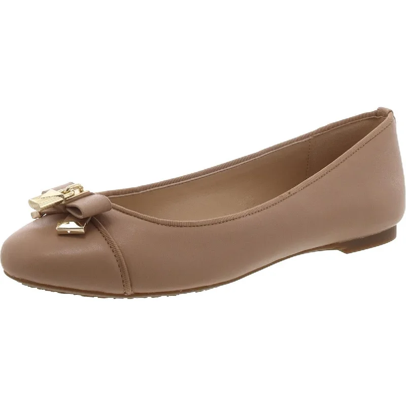 Urban Casual Shoes MICHAEL Michael Kors Womens Leather Bow Ballet Flats