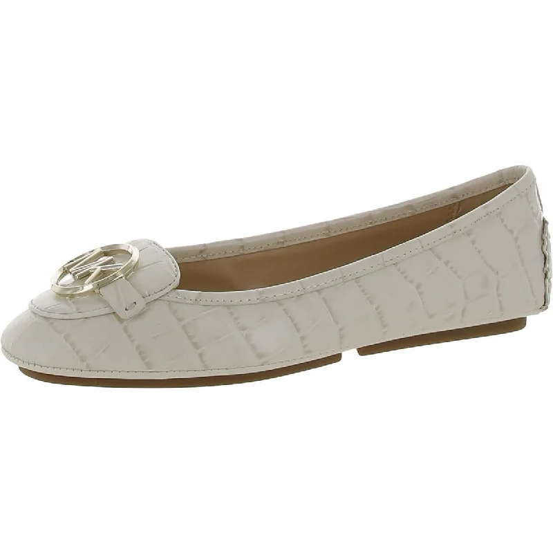 Padded Insole Shoes MICHAEL Michael Kors Womens Leather Crocodile Pattern Moccasins