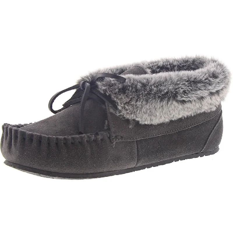 Fashionable Sneakers Minnetonka Womens Cabin Bootie Bow Faux Fur Lined Moccasins