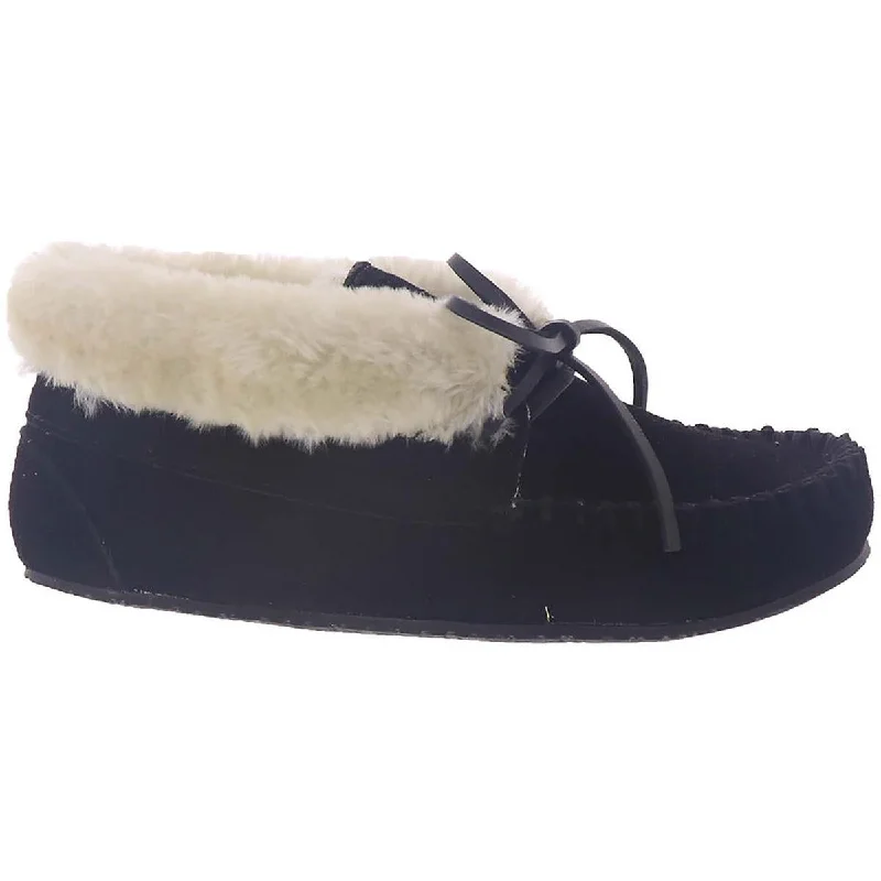 Stylish Comfort Shoes Minnetonka Womens Cabin Bootie Suede Flat Moccasins