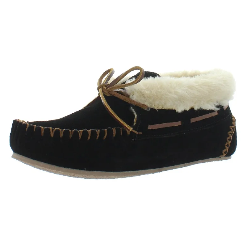 Sleek Loafers Minnetonka Womens Chrissy Suede Slippers Moccasins
