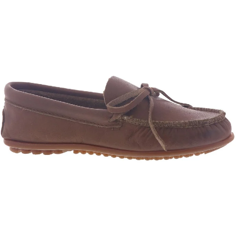 Fashion Comfort Shoes Minnetonka Womens Karla Leather Slip On Moccasins