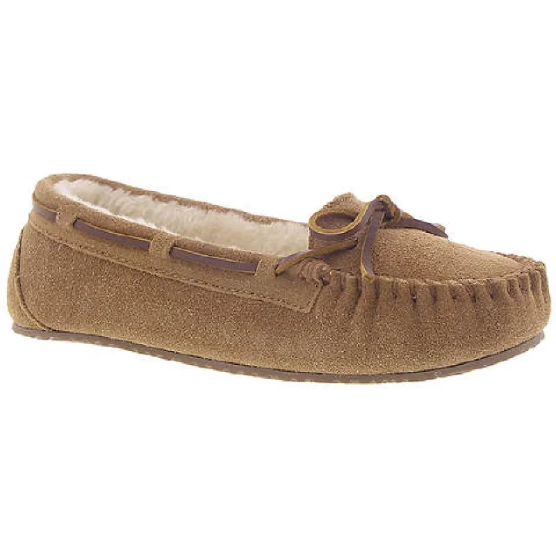 Air Cushion Sneakers Minnetonka Womens Lodge Trapper Suede Faux Fur Lined Moccasins