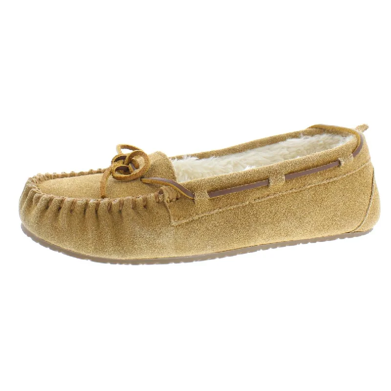 Stylish Outdoor Shoes Minnetonka Womens Lodge Trapper Suede Slip On Moccasins