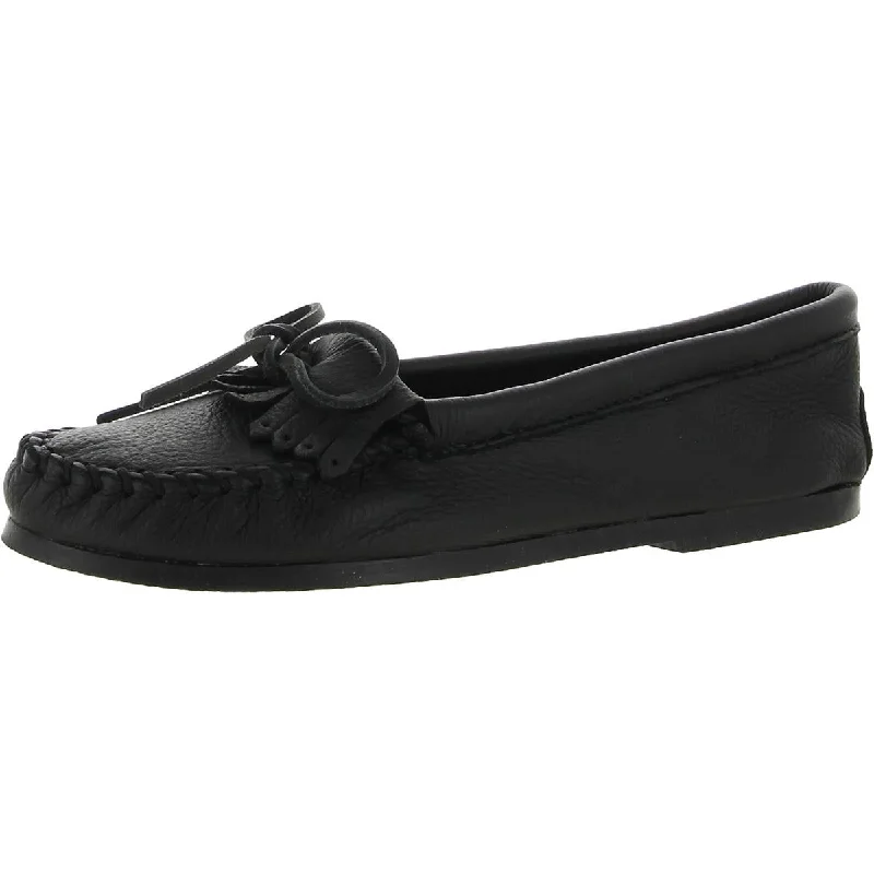Daily Sneakers Minnetonka Womens Parkay Leather Slip-On Moccasins