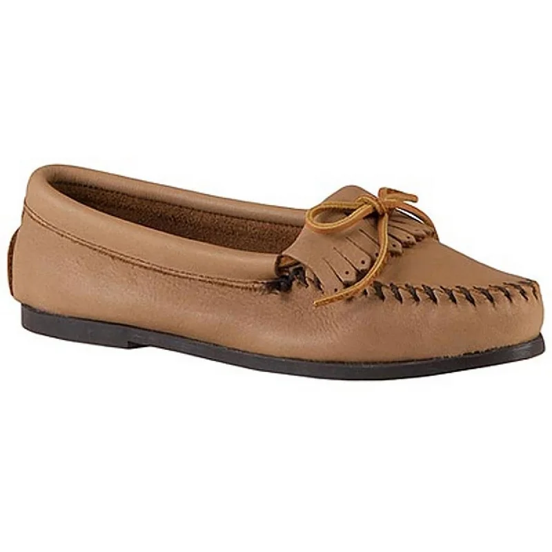 Casual Footwear Minnetonka Womens Parkay Leather Slip-On Moccasins