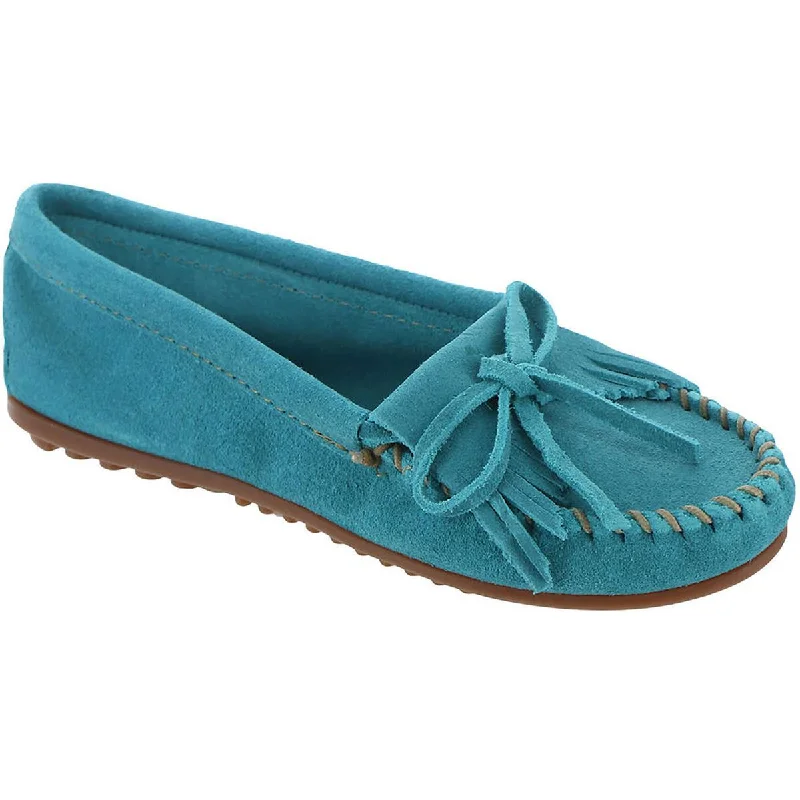 Durable Footwear Minnetonka Womens Suede Bow Moccasins