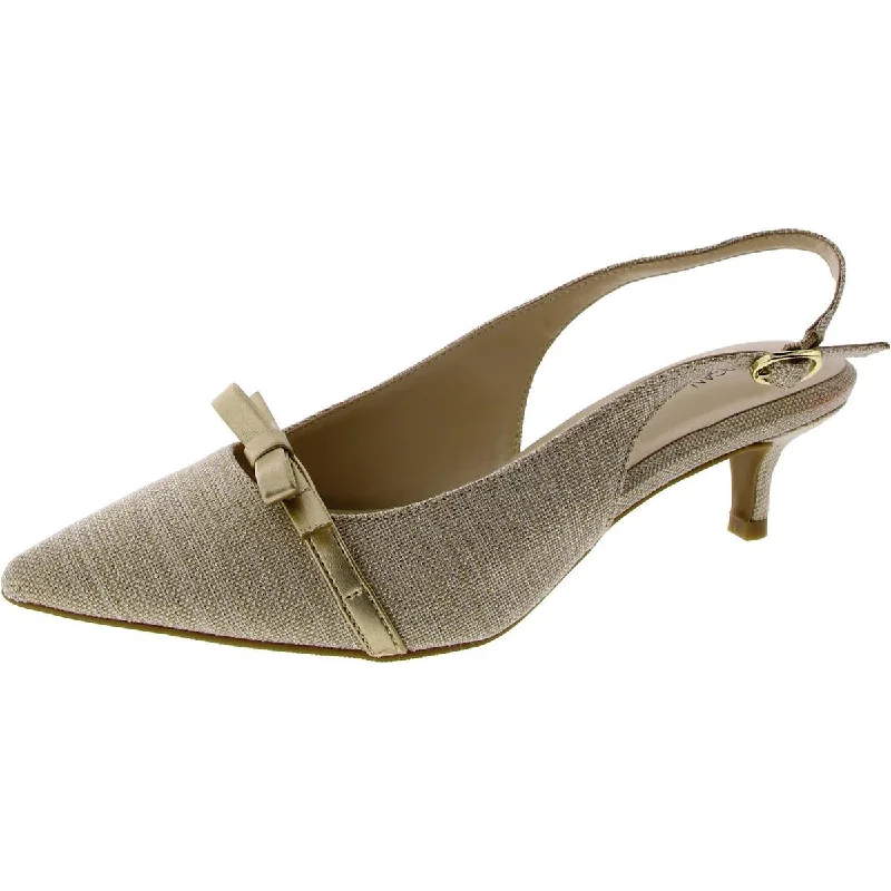Luxury Sneakers Morgan Taylor Womens Gaiaa Bow Pointed Toe Slingbacks