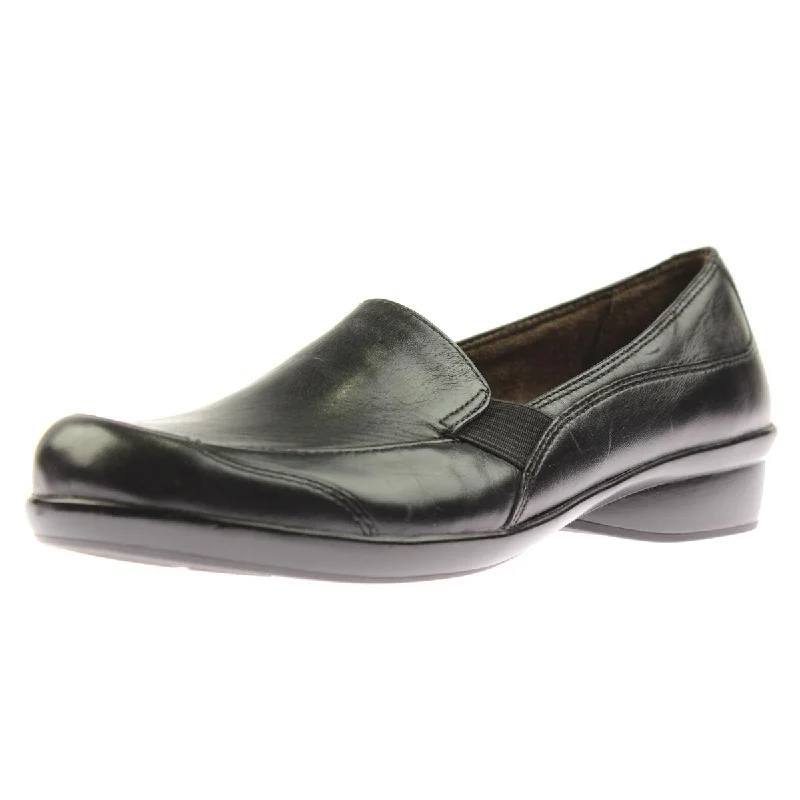 Flexible Fit Shoes Natural Soul Womens Carryon Leather Arch Support Loafers