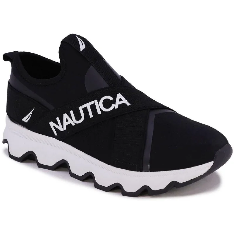 Elegant Footwear Nautica Womens Brynlee Slip On Platform Slip-On Sneakers