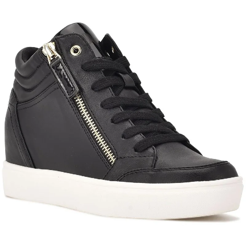 Trendy Slip-Ons Nine West Womens Tons 3 Faux Leather High Top Casual and Fashion Sneakers Trendy Slip-Ons Nine West Womens Tons 3 Faux Leather High Top Casual and Fashion Sneakers