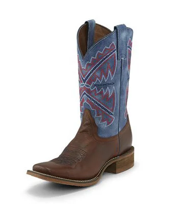 Sleek Sneakers Nocona Women's Blue Naida Square Toe Boots