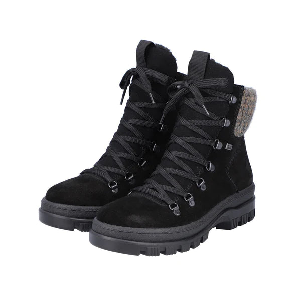 Ventilated Footwear Rieker X8200-00 Womens Flip Grip Boots