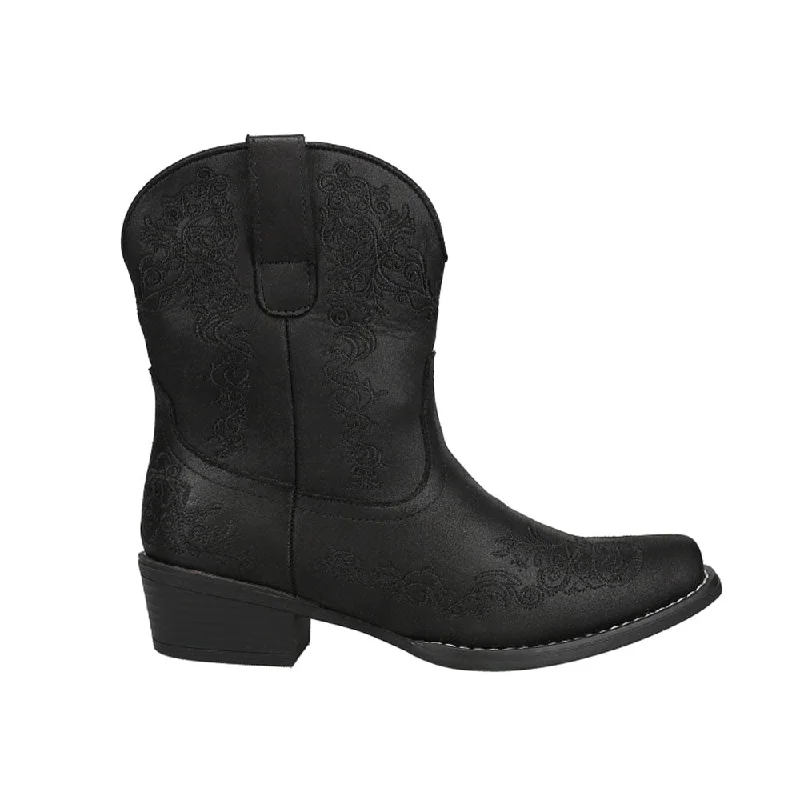 Affordable Sneakers Riley Scroll Embroidered Snip Toe Cowboy Booties