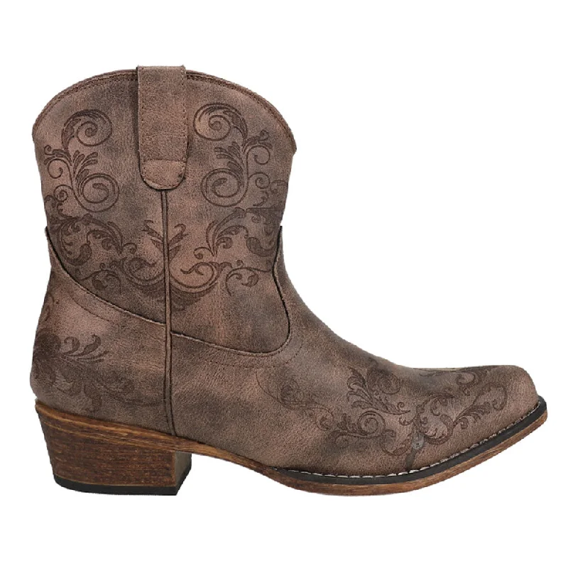 Lightweight Shoes Short Stuff Embroidery Snip Toe Cowboy Booties
