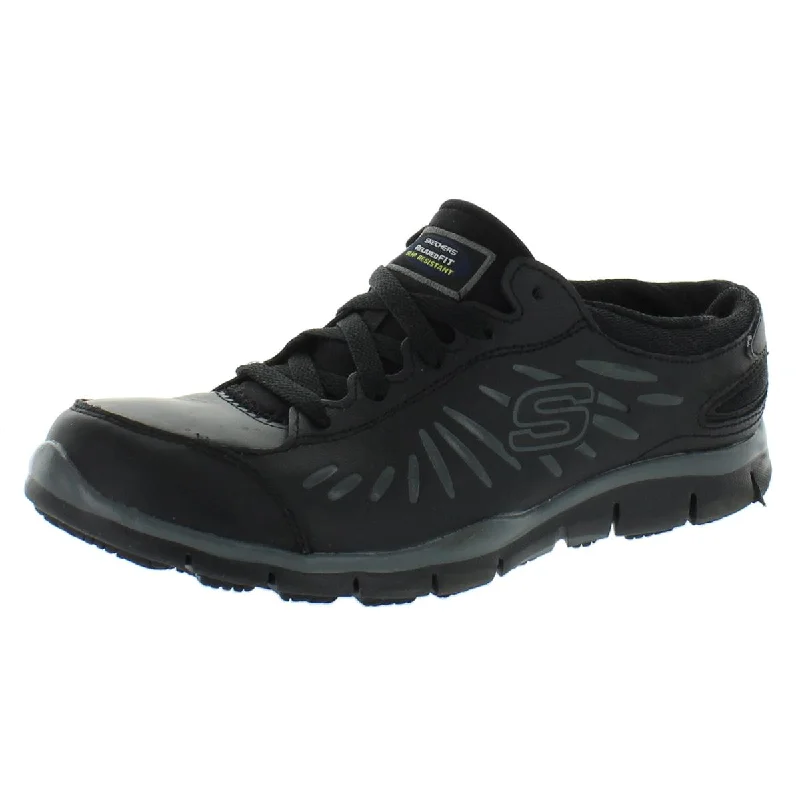Lightweight Breathable Shoes Skechers Womens Eldred Work Slip Resistant Sneakers