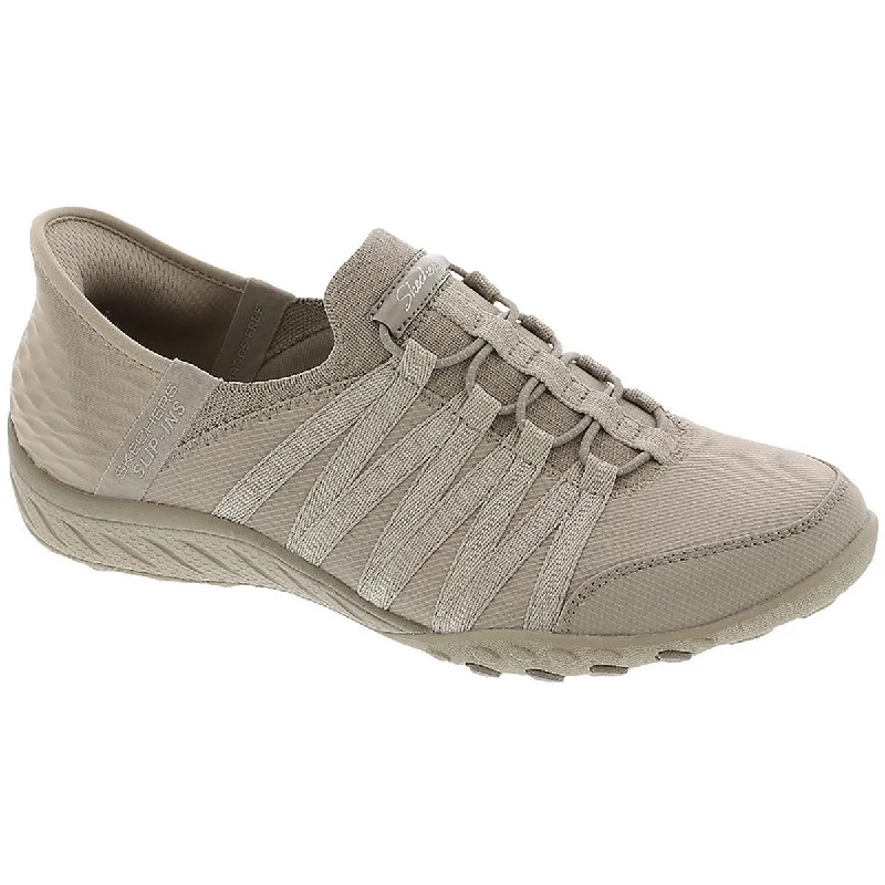Cushioning Sneakers Skechers Womens Roll With Me Solid Slip-On Sneakers