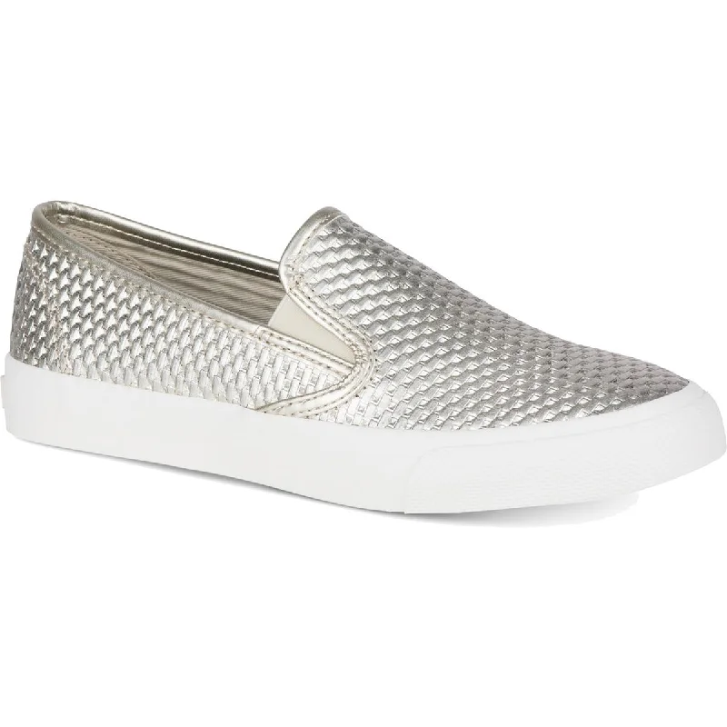 Fashion Comfort Shoes Sperry Womens Crest Metallic Embossed Fashion Sneakers