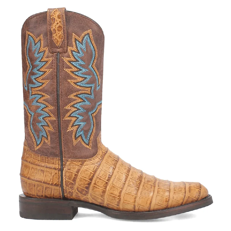 Stylish Comfort Shoes Trail Boss Gator Print Round Toe Cowboy Boots