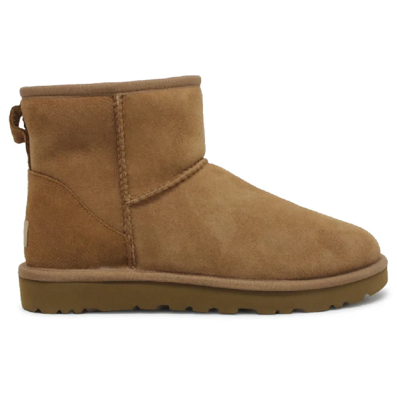 Lightweight Sneakers Classic Mini II Suede Sheepskin Women's Winter Boots