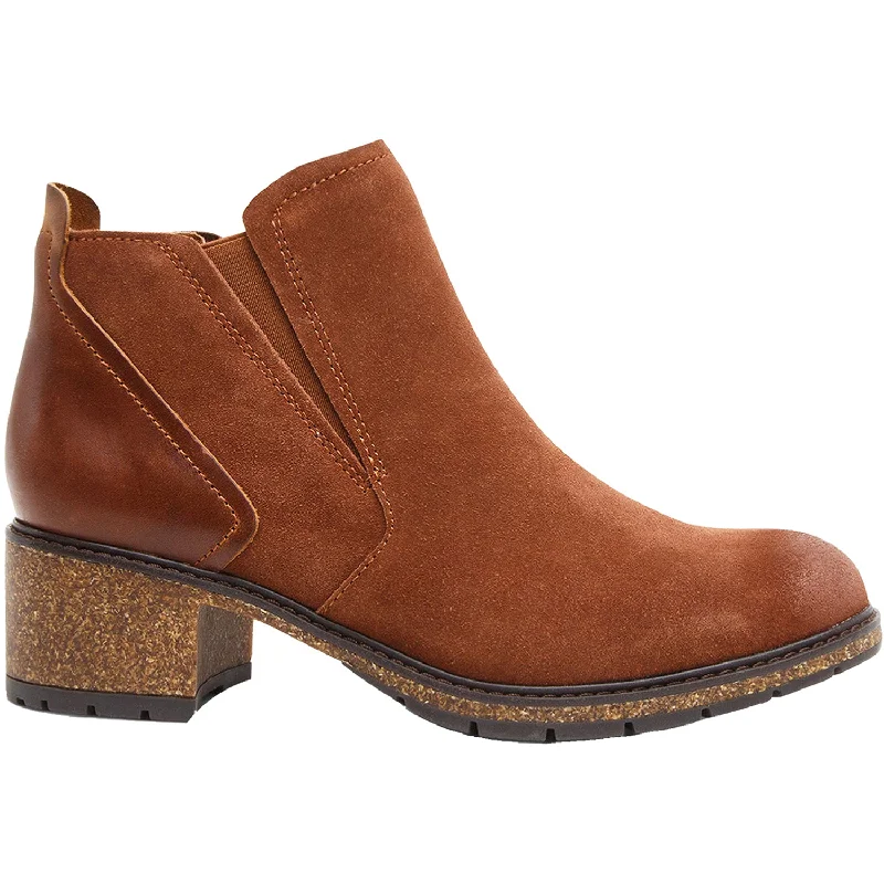 Lightweight Shoes Women's Aetrex Frankie Caramel Cafe Suede/Leather
