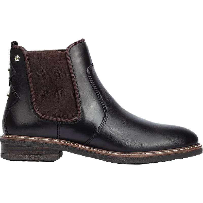 Fashionable Slip-Ons Women's Pikolinos Aldaya W8J-8751C1 Black Leather