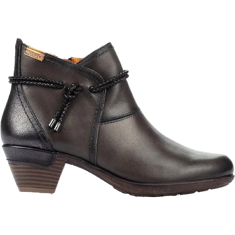 Streetwear Footwear Women's Pikolinos Rotterdam 902-8775 Lead/Black Leather