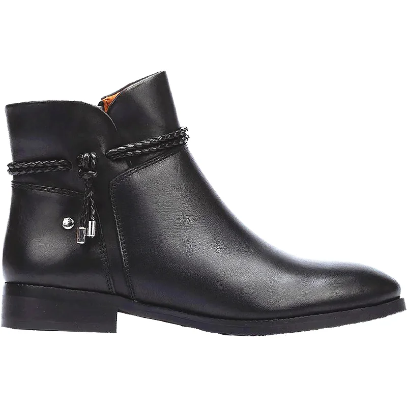 Cushioning Sneakers Women's Pikolinos Royal W4D-8908 Black Leather