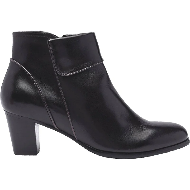 Comfortable Boots Women's Regarde Le Ciel Sonia-69 Black/Muddy Glove Leather
