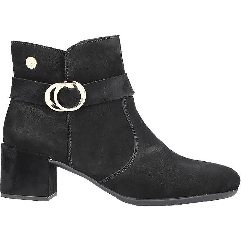Fashionable Slip-Ons Women's Rieker 70289-00 Sarah 89 Black Suede