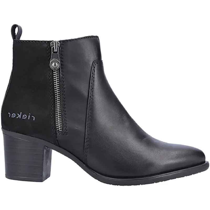 Relaxed Fit Shoes Women's Rieker Y2051-00 Ines 51 Black/Black/Black