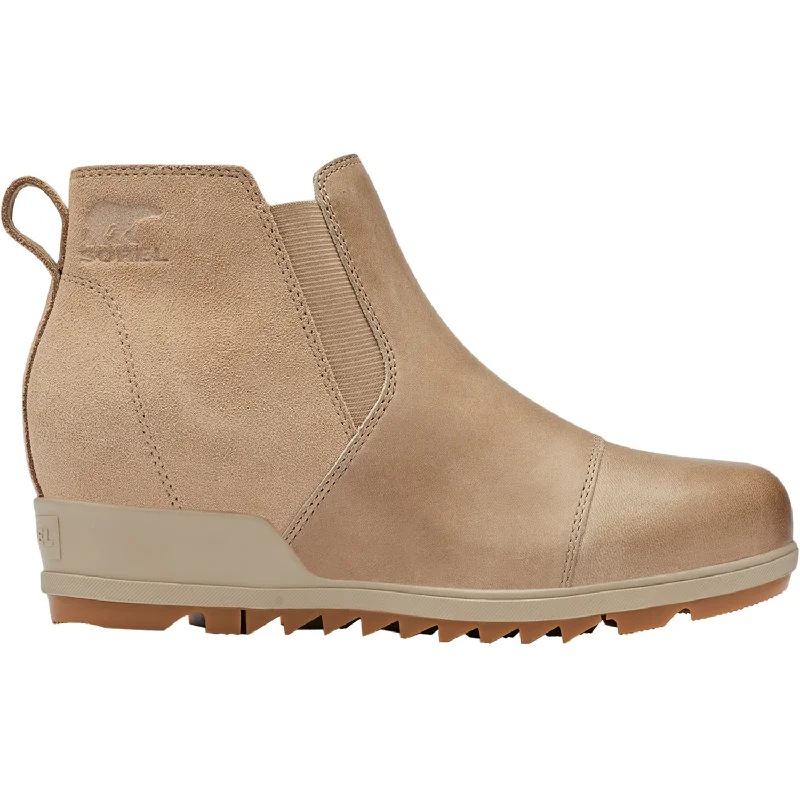 Fashion Shoes Women's Sorel Evie Pull-On Omega Taupe Leather/Suede