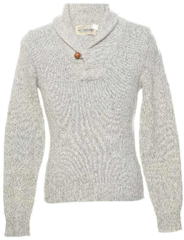Casual Sneakers Marl Grey Jumper - S
