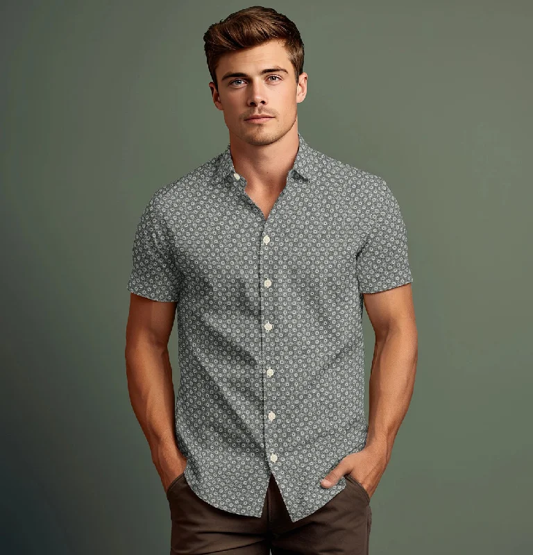 Light Gray Floral Maze